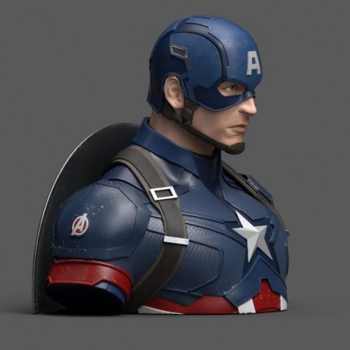 MARVEL - Captain America Avengers Endgame - Money Bank Bust 20 cm Semic