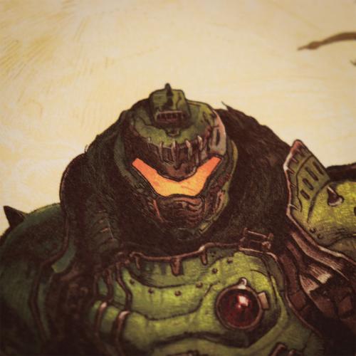 DOOM THE DARK AGES - 90 Years - Konsttryck - Begränsad Upplaga Fanattik