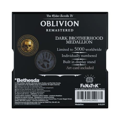 ELDER SCROLLS OBLIVION - Dark Brotherhood - Limited Edition Medallion Fanattik