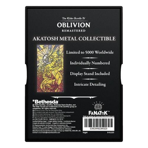 THE ELDER SCROLLS OBLIVION - Akatosh - Limited Edition Ingot Fanattik