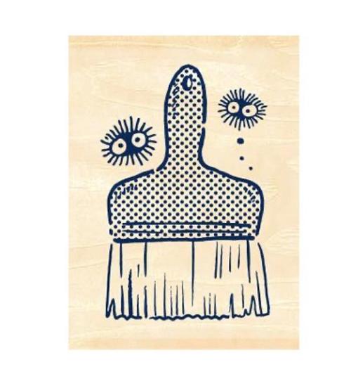 MIN GRANN TOTORO - Noiraudes & Brush - Trästämpel 2x2,2x3cm