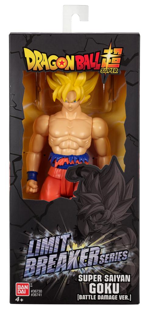DRAGON BALL - SS Goku Battle Damage - Giant Figure Limit Breaker 30cm Bandai Red