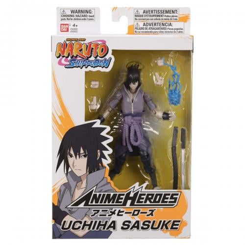 NARUTO - Uchiha Sasuke - Figur Anime Heroes 17cm Bandai Red
