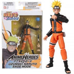 NARUTO - Uzumaki Naruto Sage Mode - Figur Anime Heroes 17cm Bandai Red