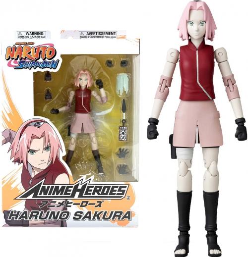 NARUTO - Haruno Sakura - Figur Anime Heroes 17cm Bandai Red