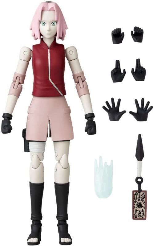 NARUTO - Haruno Sakura - Figur Anime Heroes 17cm Bandai Red