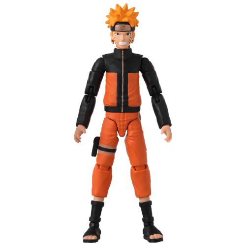 NARUTO - Naruto med transf. effekt - Figur Anime Heroes Beyond 17cm Bandai Red