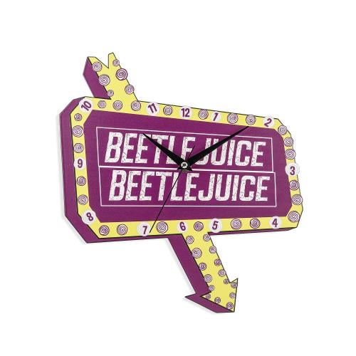 BEETLEJUICE - Skylt - Metall Väggklocka Peershardy