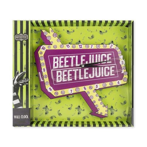 BEETLEJUICE - Skylt - Metall Väggklocka Peershardy