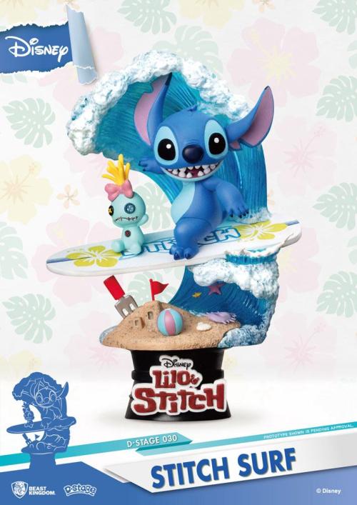 DISNEY - Stitch Surf - Diorama D-Stage Summer Series 15cm Beast Kingdom