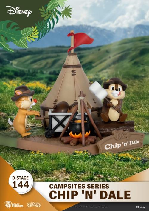 DISNEY - Chip & Dale - Diorama D-Stage Campsite Series 10cm Beast Kingdom