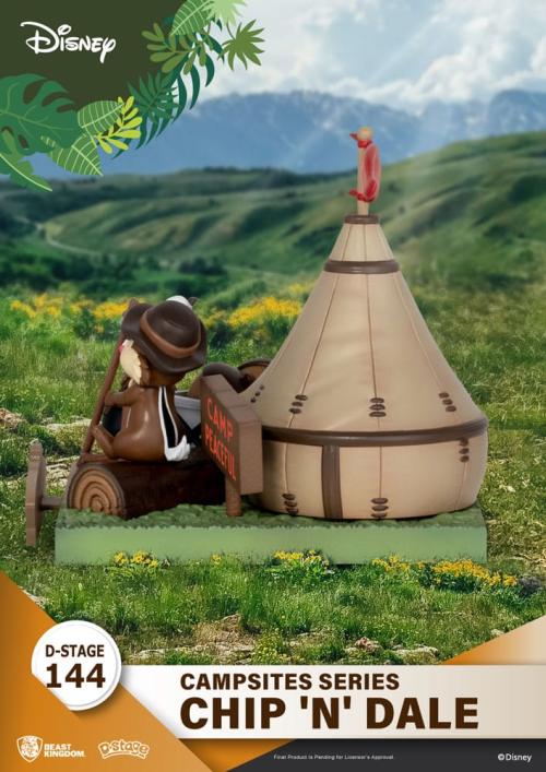 DISNEY - Chip & Dale - Diorama D-Stage Campsite Series 10cm Beast Kingdom