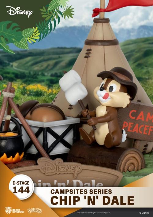 DISNEY - Chip & Dale - Diorama D-Stage Campsite Series 10cm Beast Kingdom