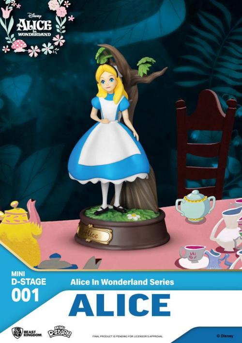 DISNEY - Alice - Figur Mini Diorama 10cm Beast Kingdom