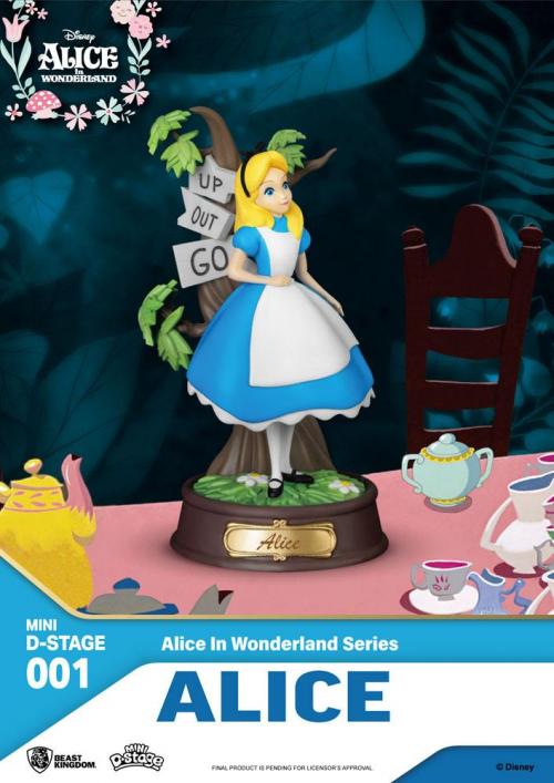 DISNEY - Alice - Figur Mini Diorama 10cm Beast Kingdom