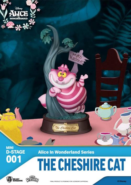 DISNEY - The Cheshire Cat - Figur Mini Diorama 10cm Beast Kingdom