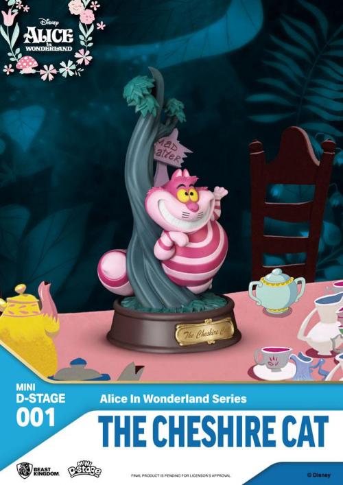 DISNEY - The Cheshire Cat - Figur Mini Diorama 10cm Beast Kingdom