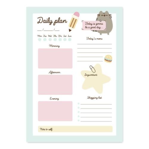 PUSHEEN - Foodie - Weekly Planner - A5 Bloc Note Grupo Erik