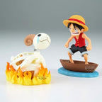 ONE PIECE - Luffy & Going Merry - WCF Log Stories Figur 8cm Banpresto