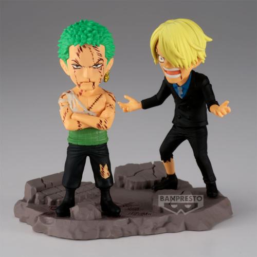 ONE PIECE - Roronoa Zoro & Sanji - Figur WCF Log Stories 8cm Banpresto
