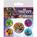 GUARDIANS OF THE GALAXY - Karaktärer - Pack med 5 Badges Pyramid