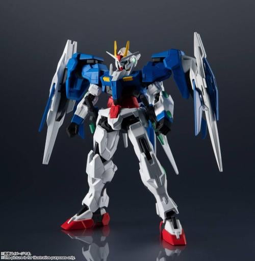 GUNDAM - GN-0000 + GNR-010 00 Raiser - Action Figur 15cm Bandai Tamashii Nations