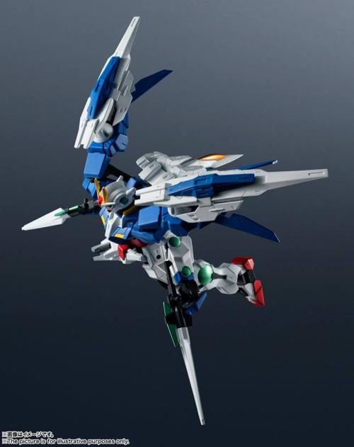 GUNDAM - GN-0000 + GNR-010 00 Raiser - Action Figur 15cm Bandai Tamashii Nations