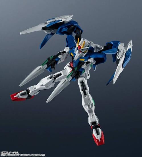 GUNDAM - GN-0000 + GNR-010 00 Raiser - Action Figur 15cm Bandai Tamashii Nations