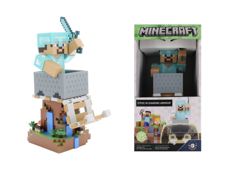 MINECRAFT - Steeve in Armour - Controller & Phone Support - 20cm Exquisite Gaming