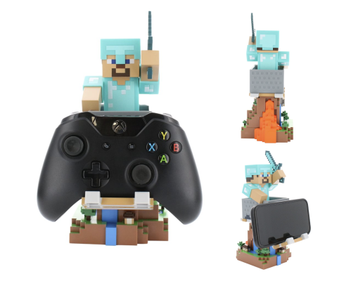 MINECRAFT - Steeve in Armour - Controller & Phone Support - 20cm Exquisite Gaming