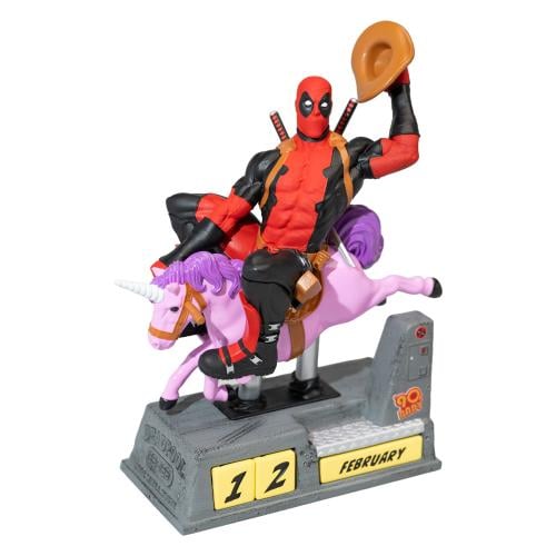DEADPOOL - Unicorn - Resin 3D Perpetual Calendar Grupo Erik