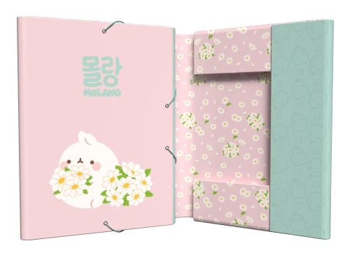 MOLANG - Blossom - A4 Premium Binder med Fickor & Elastiskt Band CYP