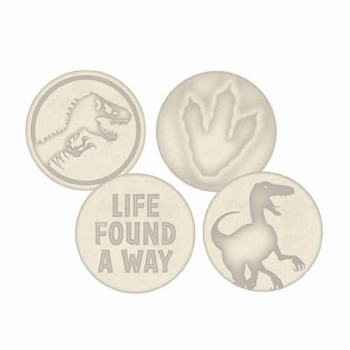 JURASSIC PARK - Set of 4 coasters Runns