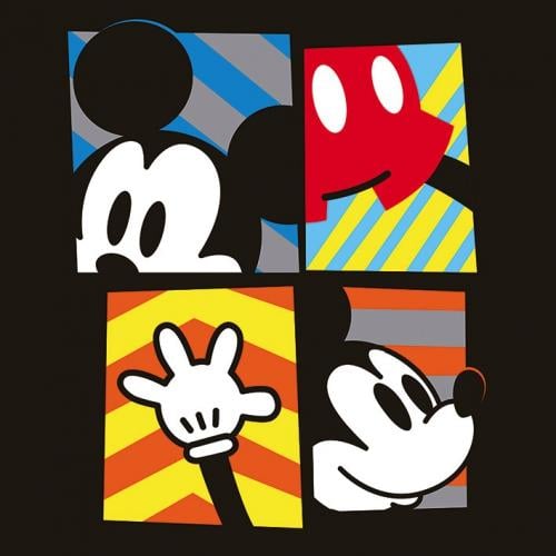 DISNEY - Canvas 40X40 '18mm' - Mickey Mouse Framed Pyramid