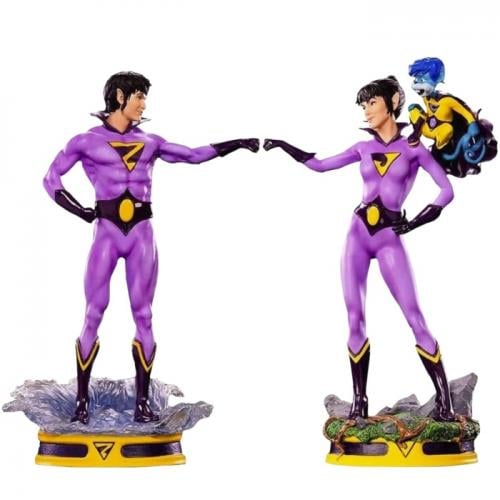 WONDER TWINS - 2-Pack Figurtte 1/10 Art Scale DELUXE - 21cm Exclusive Iron Studios