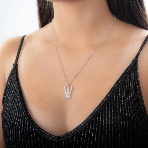 FROZEN 2 - Barnens Olaf & Sven Halsband i Vitguldplätering Couture Kingdom