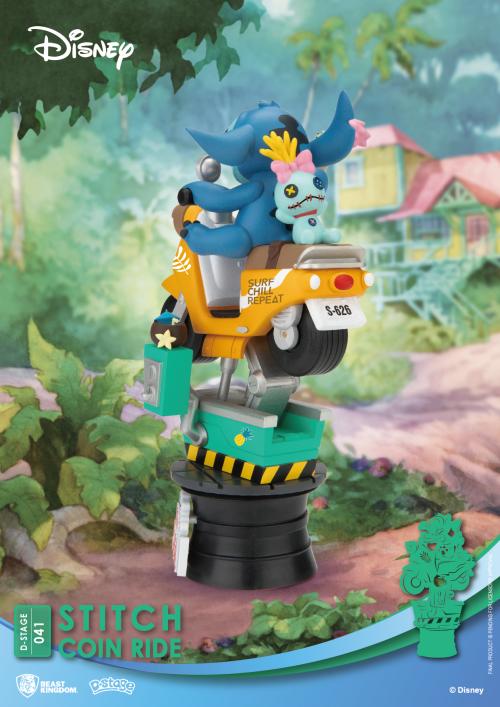 LILO & STITCH - Stitch Coin Ride - Diorama D-Stage 15.5cm Beast Kingdom