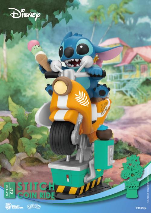 LILO & STITCH - Stitch Coin Ride - Diorama D-Stage 15.5cm Beast Kingdom