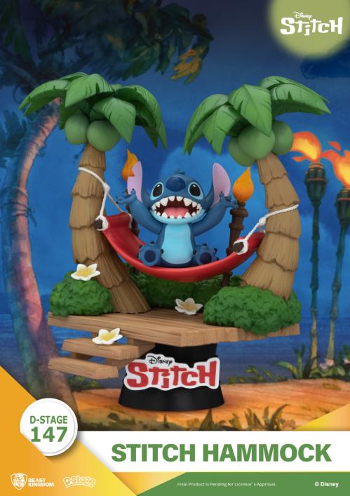 LILO & STITCH - Stitch "Hammock" - Diorama D-Stage 14cm Beast Kingdom