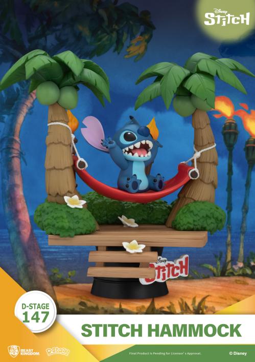 LILO & STITCH - Stitch "Hammock" - Diorama D-Stage 14cm Beast Kingdom