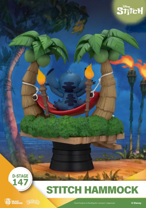 LILO & STITCH - Stitch "Hammock" - Diorama D-Stage 14cm Beast Kingdom