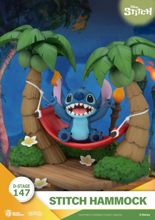 LILO & STITCH - Stitch "Hammock" - Diorama D-Stage 14cm Beast Kingdom