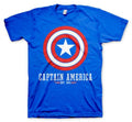 CAPTAIN AMERICA - Blå - T-shirt (S) H.O.