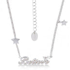 DISNEY TINKER BELL - Believe Necklace Crystal 'White Gold Plated' Couture Kingdom