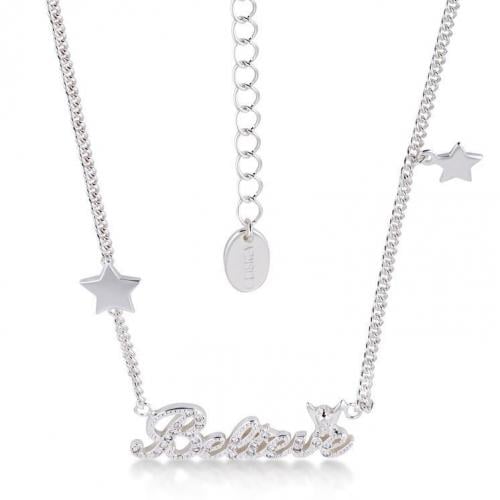 DISNEY TINKER BELL - Believe Necklace Crystal 'White Gold Plated' Couture Kingdom
