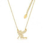 Disney Tinker Bell - Silhouette Crystal Necklace 'Gold Plated' Couture Kingdom