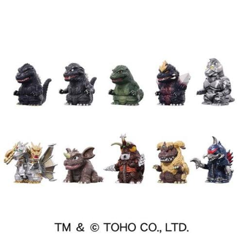 GODZILLA - mjuk vinyldocka maskot 3 BLIND BOX - 4,5–5 cm Goodsmile