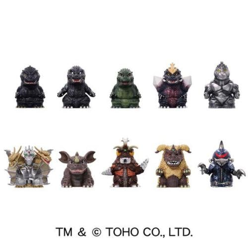 GODZILLA - mjuk vinyldocka maskot 3 BLIND BOX - 4,5–5 cm Goodsmile