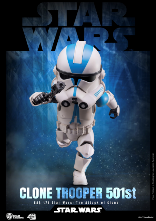STAR WARS - Clone Trooper 501st - Figur Egg Attack Action 16.5cm Beast Kingdom