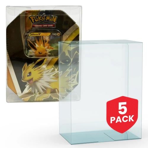 EVORETRO - PET Skydd för Tin Box Pokémon 5-pack Evoretro